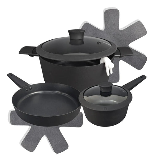 Set Olla Cacerola Sarten Teflon Hudson Bateria Aluminio Bz3 Day01 - Daily