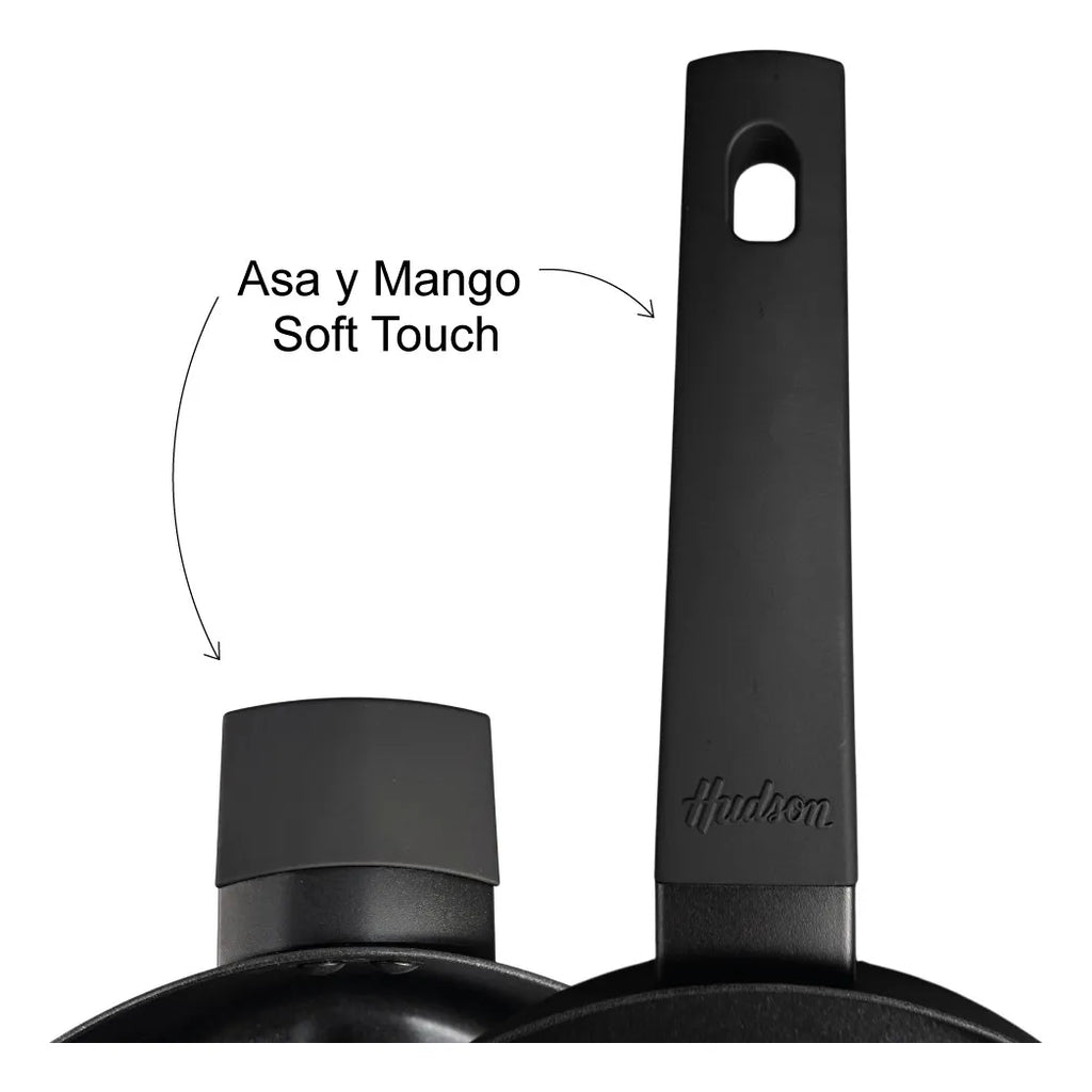 Set Olla Cacerola Sarten Teflon Hudson Bateria Aluminio Bz3 Day01 - Daily