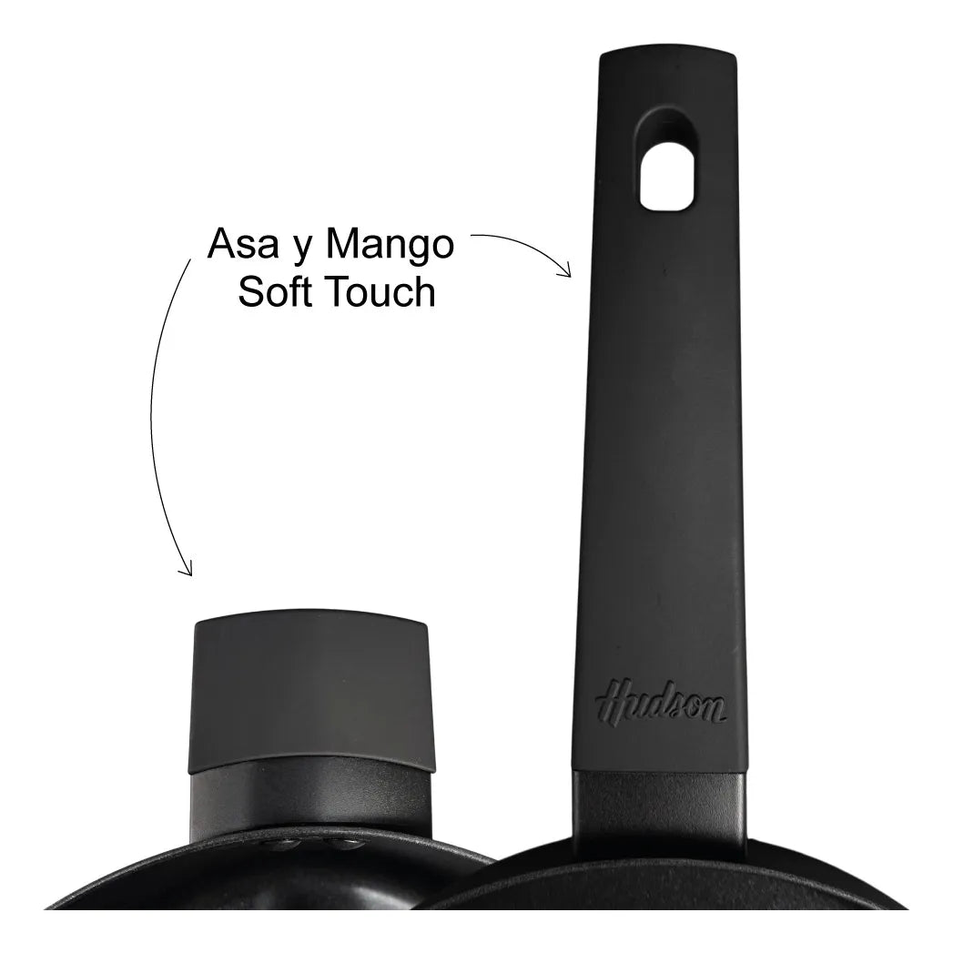 Set Olla Cacerola Sarten Teflon Hudson Bateria Aluminio Bz3 Day01 - Daily