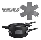 Set Olla Cacerola Sarten Teflon Hudson Bateria Aluminio Bz3 Day01 - Daily