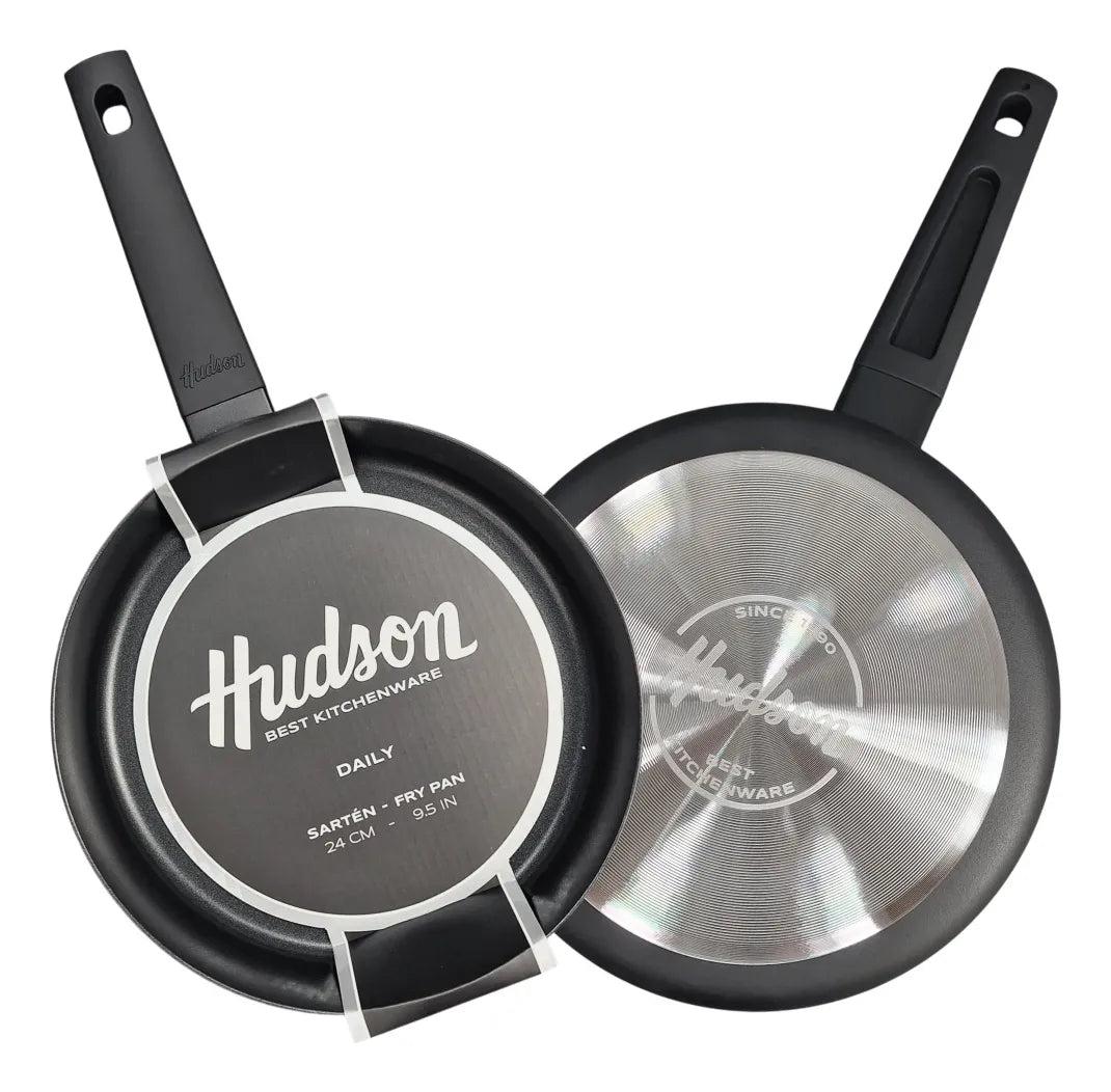 Set Olla Cacerola Sarten Teflon Hudson Bateria Aluminio Bz3 Day01 - Daily