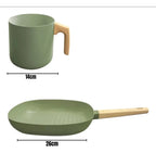 Batería Hudson Olive Juego Ollas Sartén Set Antiadherente Olive