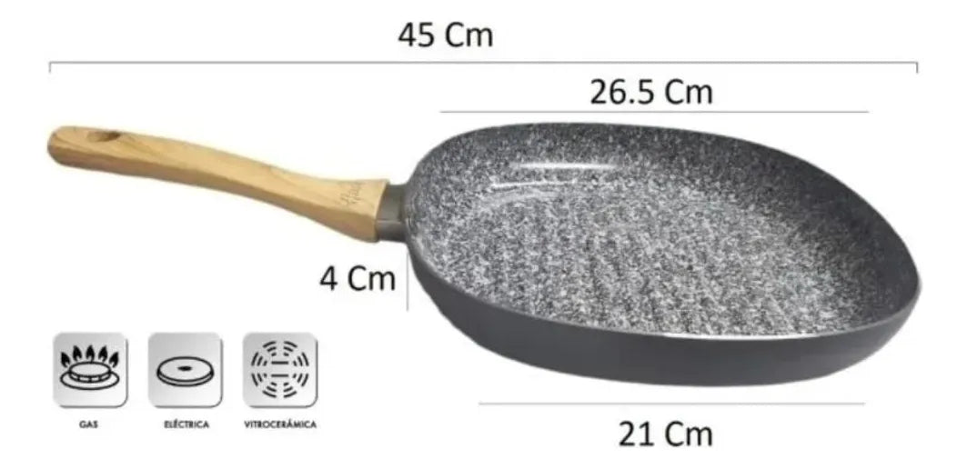 Batería Hudson Granito Juego De Ollas Set Antihaderente 9pz